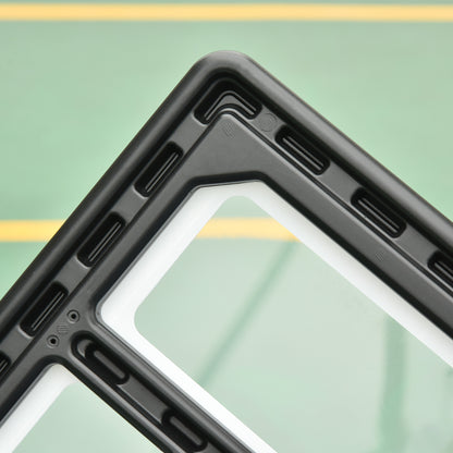 Basketball Hoop with Portable Adjustable Basketball Hoop Stand Height 302-352 cm with Wheels Fillable Base for Kids and Adults Black