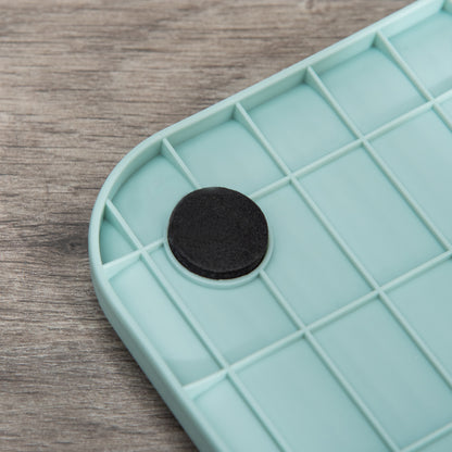 Cat Litter Box with Lid, Cat Toilet including Scoop and Litter Mat, Pull-out Tray, Cat Toilet for Large Cats, Green, 43 x 44 x 47 cm