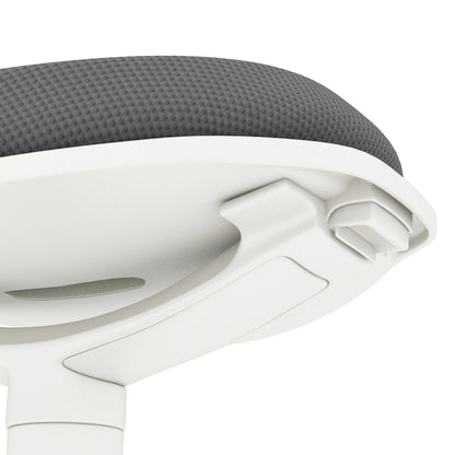 Sitting Stool, Ergonomic Office Stool, 56.5-71.5 cm Adjustable Height Work Stool, Swivel Chair for Office, Study Room, Mesh, Gray