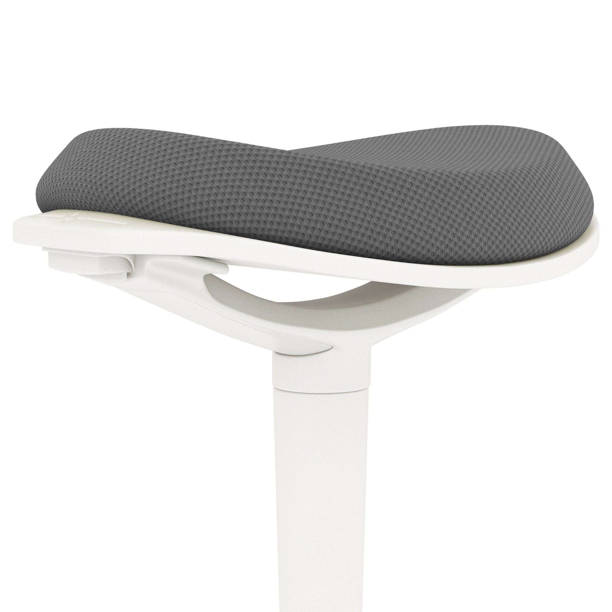 Sitting Stool, Ergonomic Office Stool, 56.5-71.5 cm Adjustable Height Work Stool, Swivel Chair for Office, Study Room, Mesh, Gray