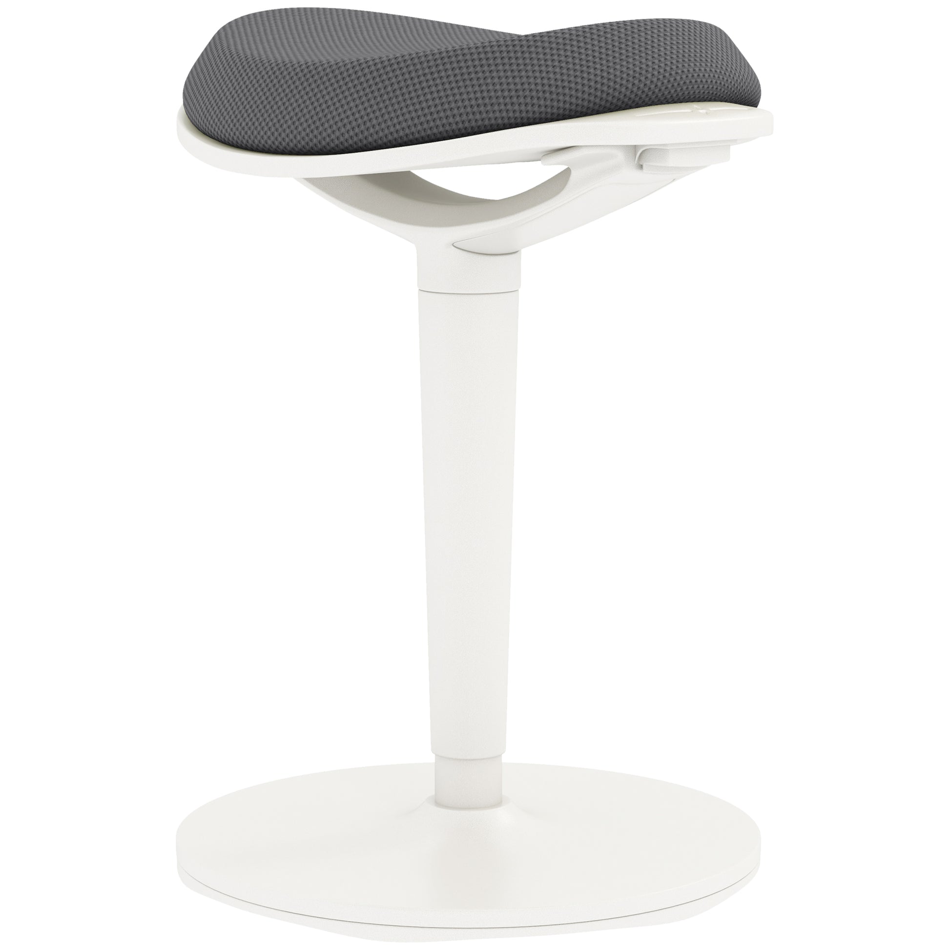 Sitting Stool, Ergonomic Office Stool, 56.5-71.5 cm Adjustable Height Work Stool, Swivel Chair for Office, Study Room, Mesh, Gray