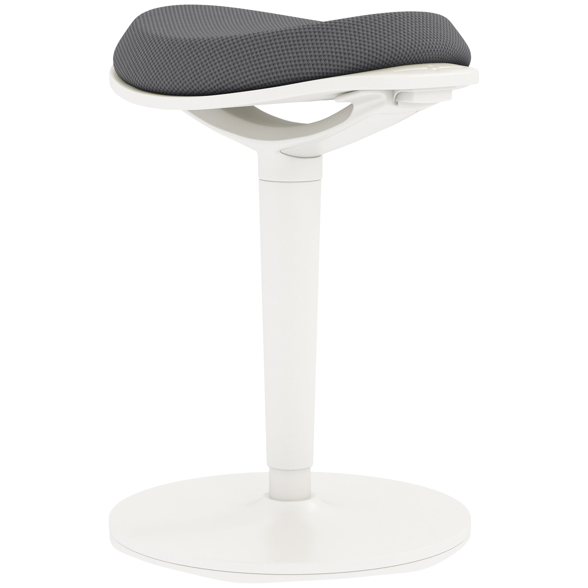 Sitting Stool, Ergonomic Office Stool, 56.5-71.5 cm Adjustable Height Work Stool, Swivel Chair for Office, Study Room, Mesh, Gray