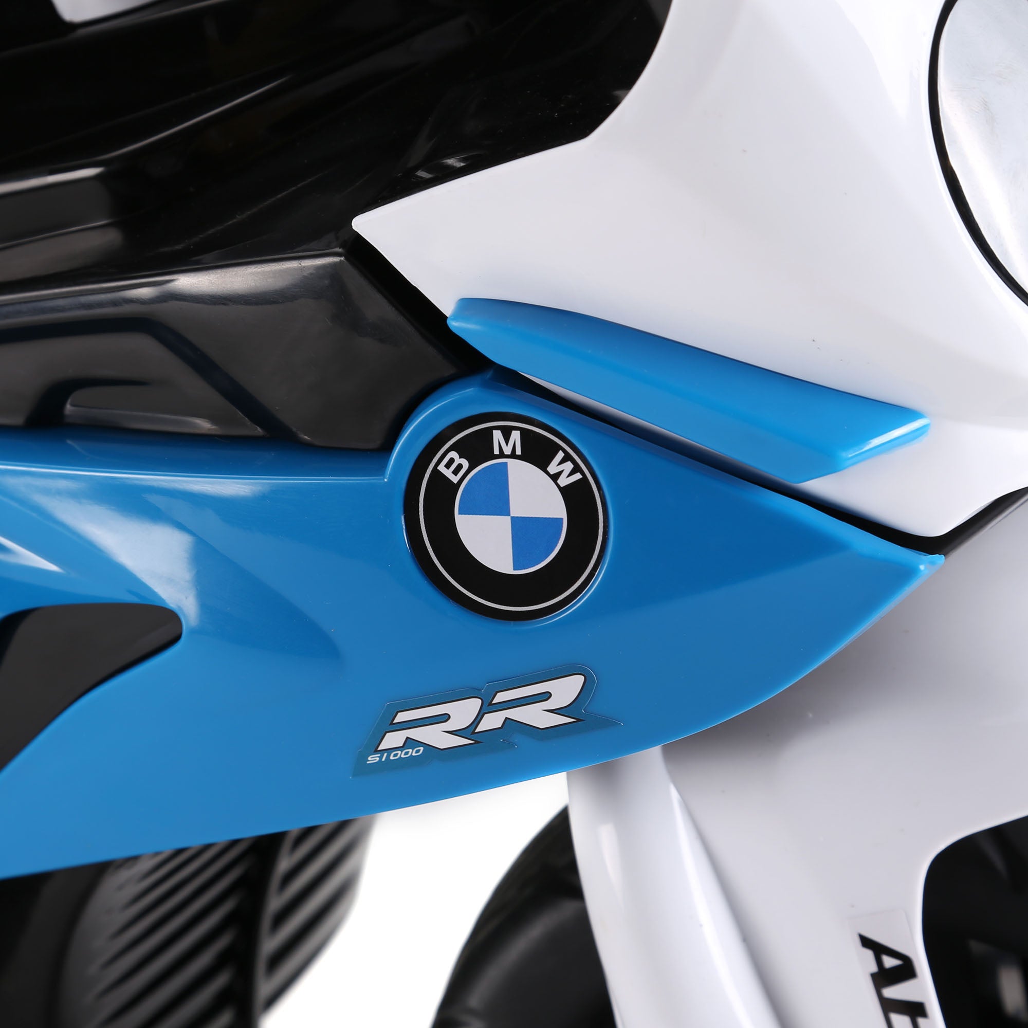 Electric Motorcycle for Kids 18-36 Months with BMW S1000RR Licensed Battery-Powered Motorcycle 6V Kids' Motorbike with Music Load 20 kg Blue
