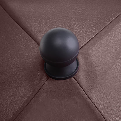 Aluminum Garden Umbrella 198x130x245 cm Rectangular Garden Parasol with Tilt Function for Terrace Patio Outdoor Cafe