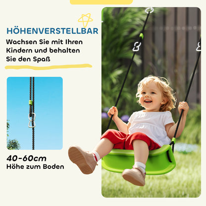 3 in 1 swing frame outdoor swing set with 2 swings, basketball hoop, soccer goal, double swing children's swing with metal frame, garden swing for children