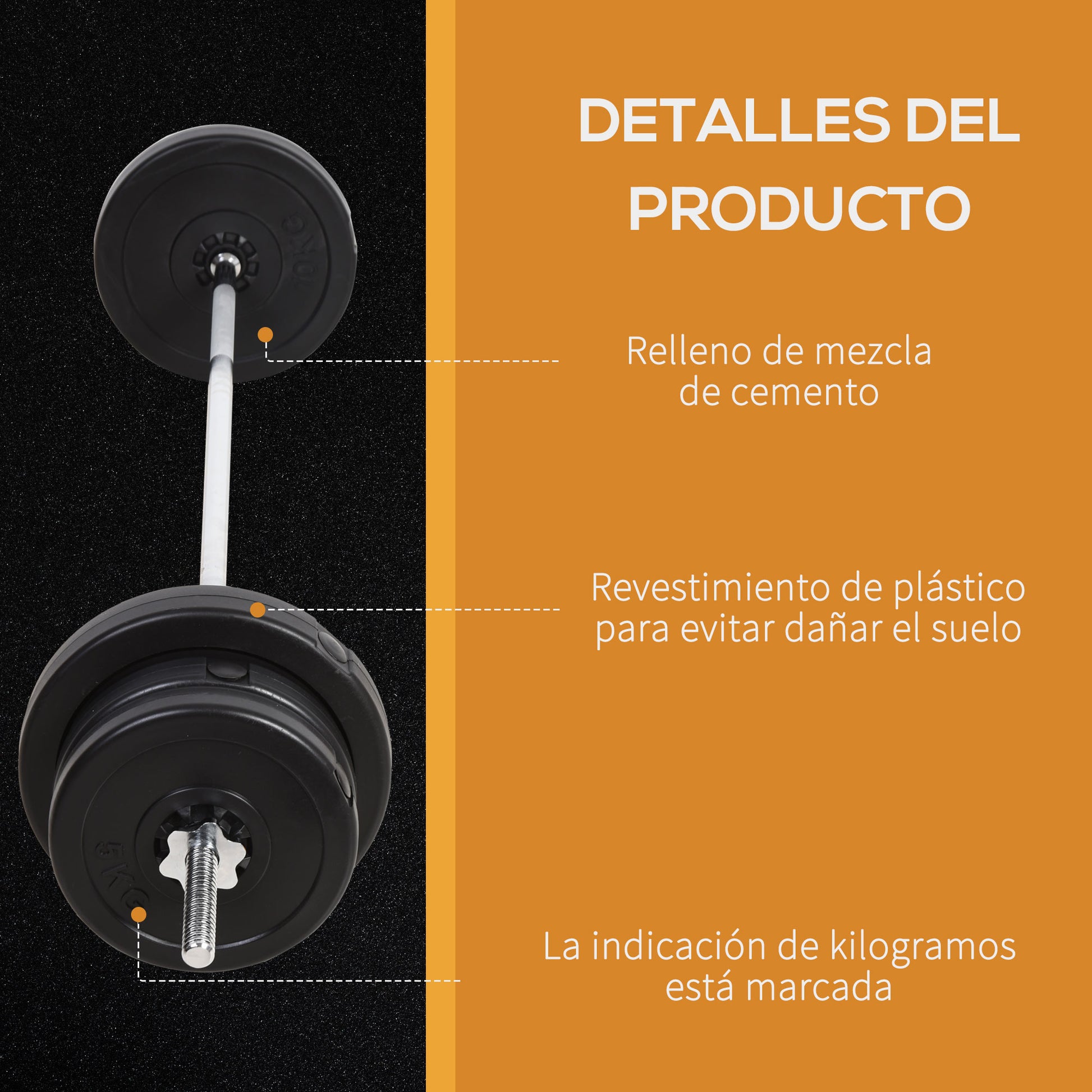 55 kg Weight Set with Dumbbells and Adjustable 2-in-1 Barbell with 170 cm Bar for Bodybuilding Fitness Training at Home Gym Black