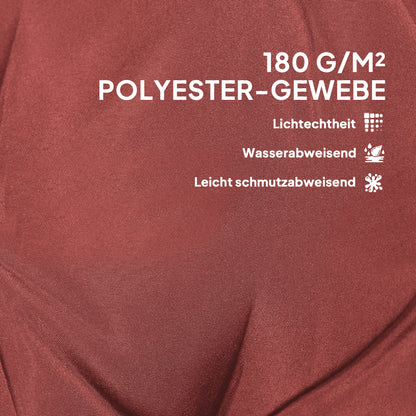 4 Piece Seat Cushion Set 108 x 50 x 5 cm Chair Cushions with Straps, Outdoor Indoor Seat Pad, Seat Pillow, Bench Cushion for Garden Furniture, Dining Chair, Burgundy