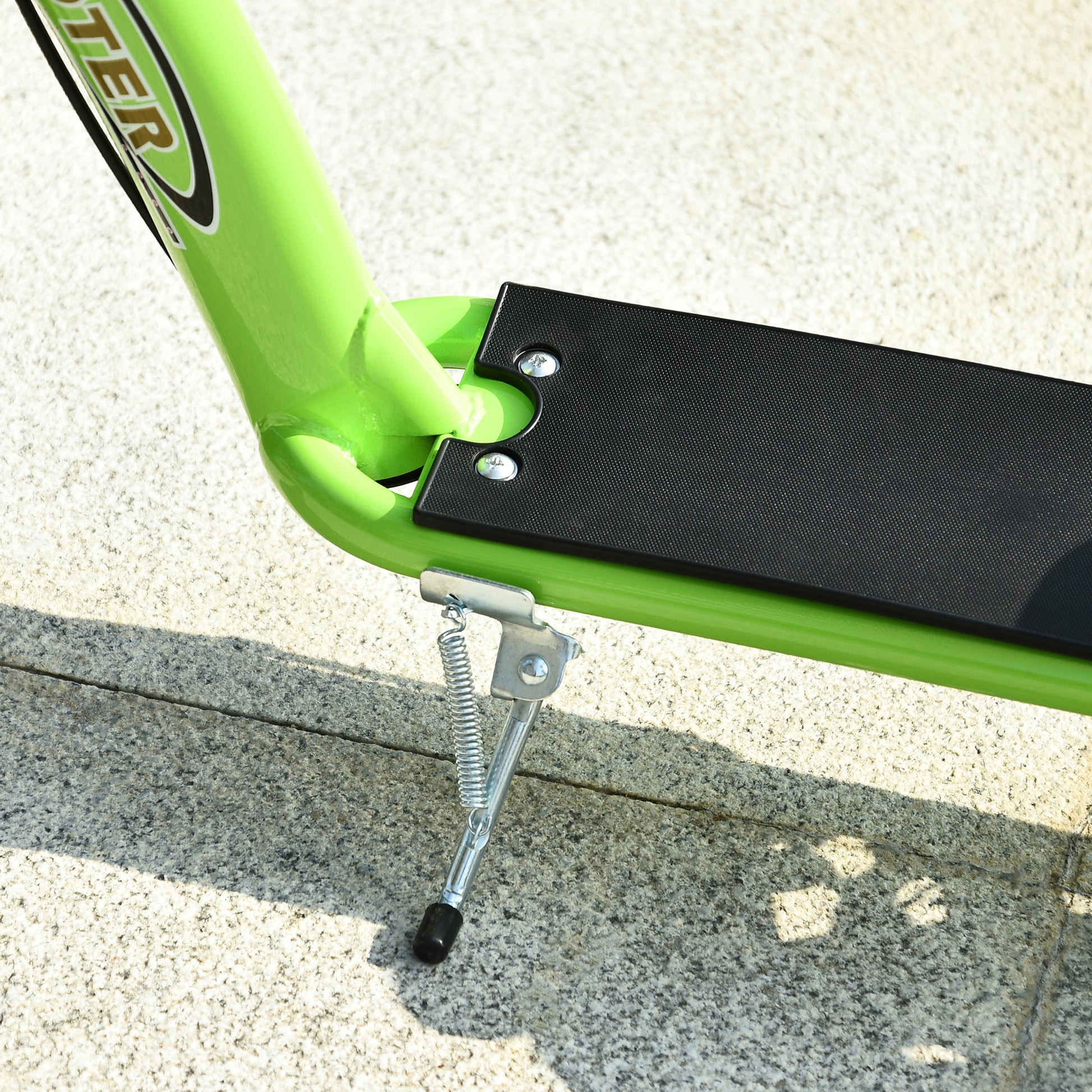 Scooter for Children Over 5 Years Scooter 2 Rubber Inflatable Tires with Handlebar Adjustable Brakes Non-Slip Pedal 117x52x80-85 cm Green