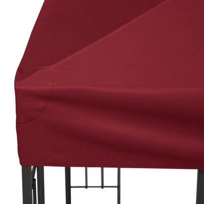 Replacement Canopy for Garden Pavilion Gazebo Replacement Cover Tent 3 x 3 m Wine Red