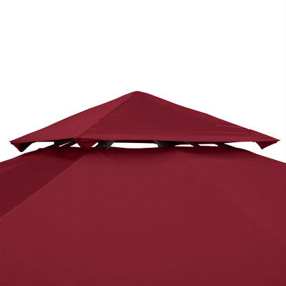 Replacement Canopy for Garden Pavilion Gazebo Replacement Cover Tent 3 x 3 m Wine Red