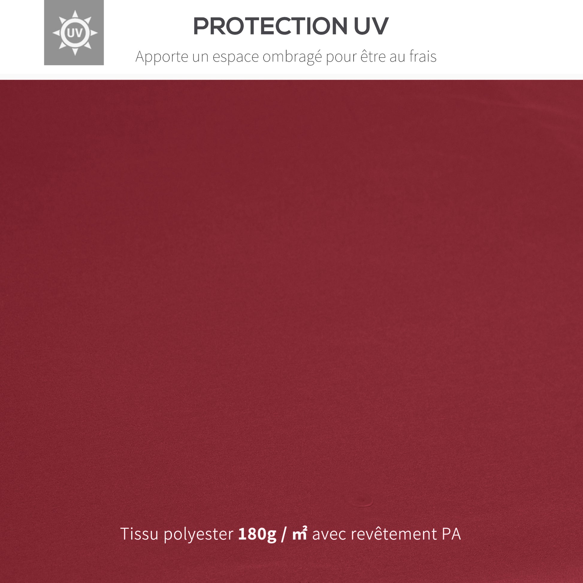 Replacement Canopy for Garden Pavilion Gazebo Replacement Cover Tent 3 x 3 m Wine Red