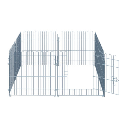 Puppy Enclosure Puppy Playpen Puppy Fence Playpen Puppy Gate for Animals 8-piece W63 x H60 cm