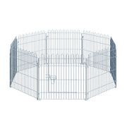Puppy Enclosure Puppy Playpen Puppy Fence Playpen Puppy Gate for Animals 8-piece W63 x H60 cm