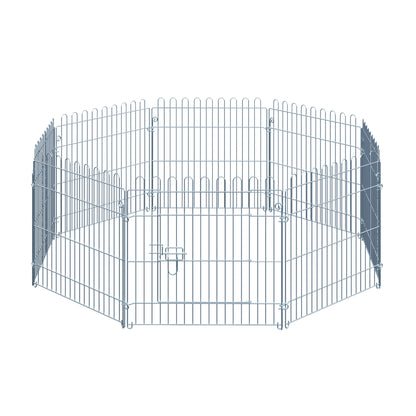Puppy Enclosure Puppy Playpen Puppy Fence Playpen Puppy Gate for Animals 8-piece W63 x H60 cm