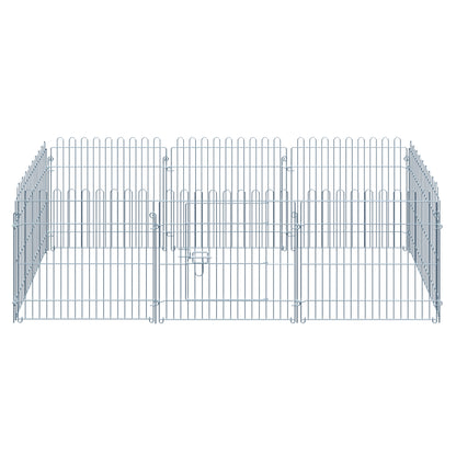 Puppy Enclosure Puppy Playpen Puppy Fence Playpen Puppy Gate for Animals 8-piece W63 x H60 cm