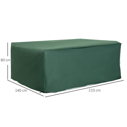 Protective Cover for Garden Furniture 600D Oxford Green 210 x 140 x 80 cm