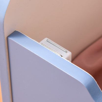 Toy Box with Bench 2 in 1 made of Wood, Toy Chest with Backrest for Children Aged 3-6 Years, 60x30x50 cm, Blue