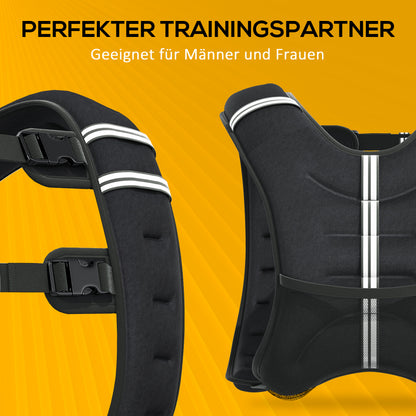 Weighted Vest 5 KG / 8 KG / 10 KG Adjustable Training Vest with Removable Weights Running Vest for Men and Women for Muscle Building, Strength Training, Running, Fitness, Cross Training