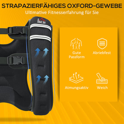 Weighted Vest 5 KG / 8 KG / 10 KG Adjustable Training Vest with Removable Weights Running Vest for Men and Women for Muscle Building, Strength Training, Running, Fitness, Cross Training