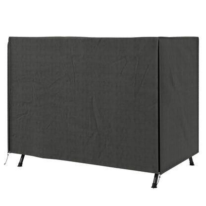 Hollywood Swing Cover 3 Seater, Water Resistant Winterproof Protective Cover for Garden Swing, UV Resistant Tarpaulin, Cover, Tear-Resistant 600D Oxford Fabric, 205x124x164cm Dark Grey