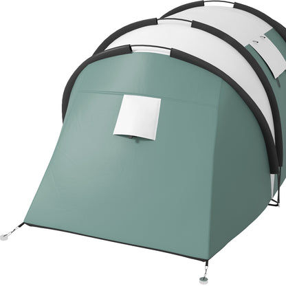 Camping Tent for 4-5 Persons Light Waterproof Family Tent with 2 Rooms Side Door Windows, Tent with 3000mm Water Column Tunnel Dome Tent for Camping Travel Garden