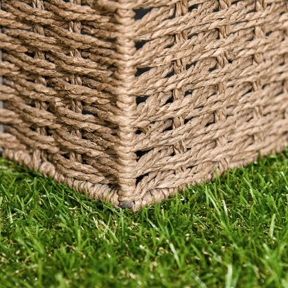 Artificial Grass 10 Pieces Weatherproof Lawn Carpet 25mm Outdoor Artificial Grass Carpet Balcony Carpet for Garden Balcony Terrace 30 x 30cm Dark Green