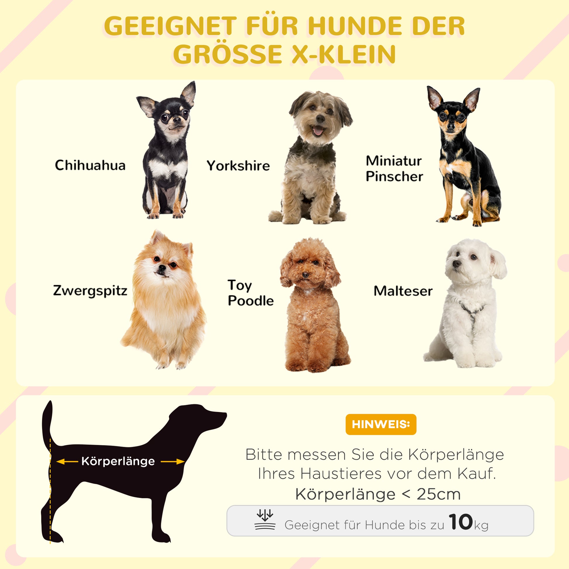 Outdoor Dog House, Wooden Dog Kennel with Flip-Up Asphalt Roof, Waterproof Dog Cave with Raised Floor Shelter for Small Dogs, Yellow, 82 x 58 x 58 cm