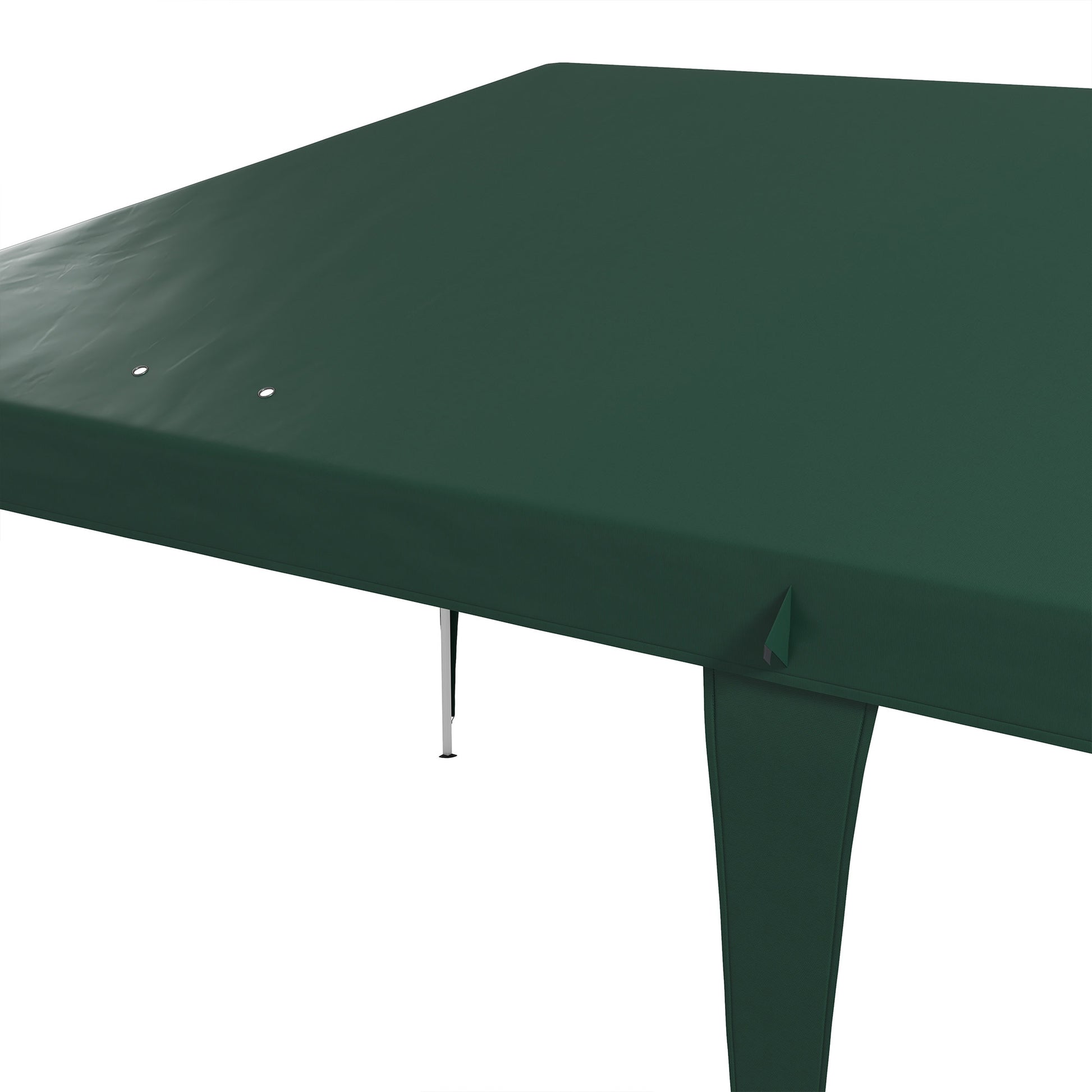 Folding Gazebo 6x3 m Canopy with 3 Adjustable Heights Anti-UV Awning and Carrying Bag for Camping Parties Green