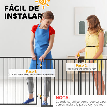 Dog Park Dog Fences 8 Panels 60x76 cm Small and Medium Steel Corral for Indoor and Outdoor Black