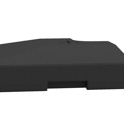 4 x Umbrella Weight Umbrella Stand Fillable with Sand Water HDPE Plastic Black Dimensions per Element 51 x 51 x 12 cm up to 130 kg