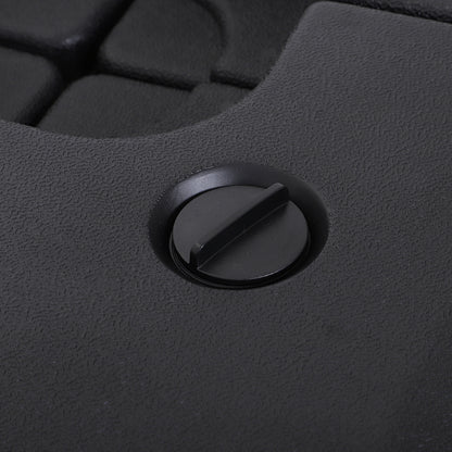 4 x Umbrella Weight Umbrella Stand Fillable with Sand Water HDPE Plastic Black Dimensions per Element 51 x 51 x 12 cm up to 130 kg