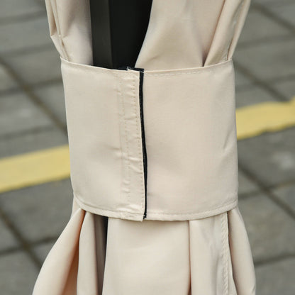 Side Wall 4-piece Set for 3x3m Pavilion Side Panels with Hooks 302 x 205 cm Waterproof Stable Winterproof Side Panel Walls for Party Tent Garden Gazebo Beige