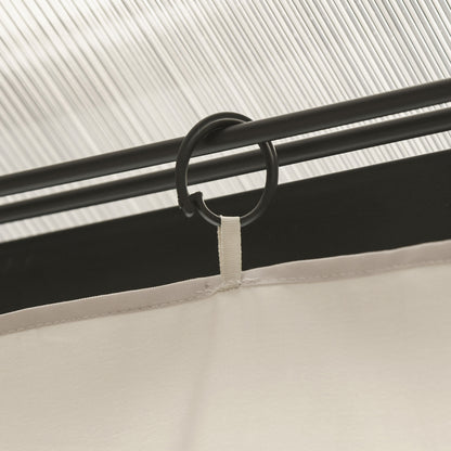 Side Wall 4-piece Set for 3x3m Pavilion Side Panels with Hooks 302 x 205 cm Waterproof Stable Winterproof Side Panel Walls for Party Tent Garden Gazebo Beige