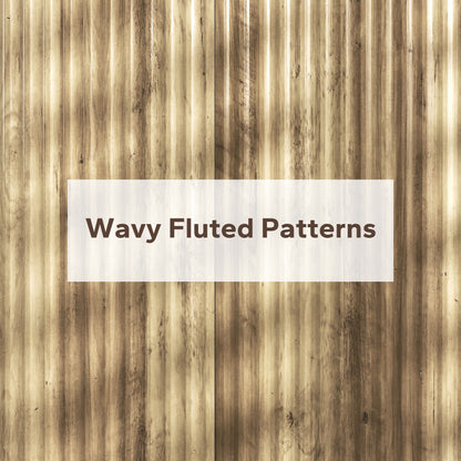 Modern Style Ribbed Buffet Cabinet Storage Sideboard with 2-Door Cabinet and Adjustable Shelf - Dining Room and Living Room Buffet, 77 x 40 x 81 cm, Oak