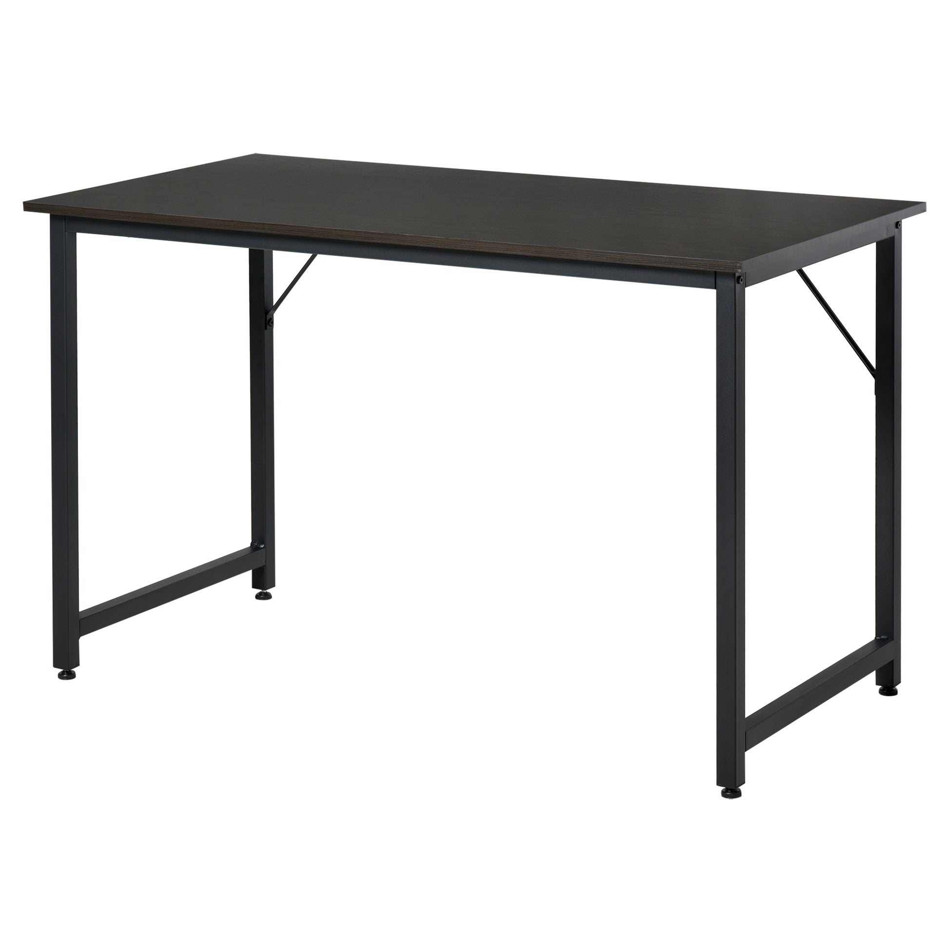 Desk for Home Office Dining Computer Study Table with Adjustable Feet Simple Office Furniture 120x60x73cm 70kg Load Capacity