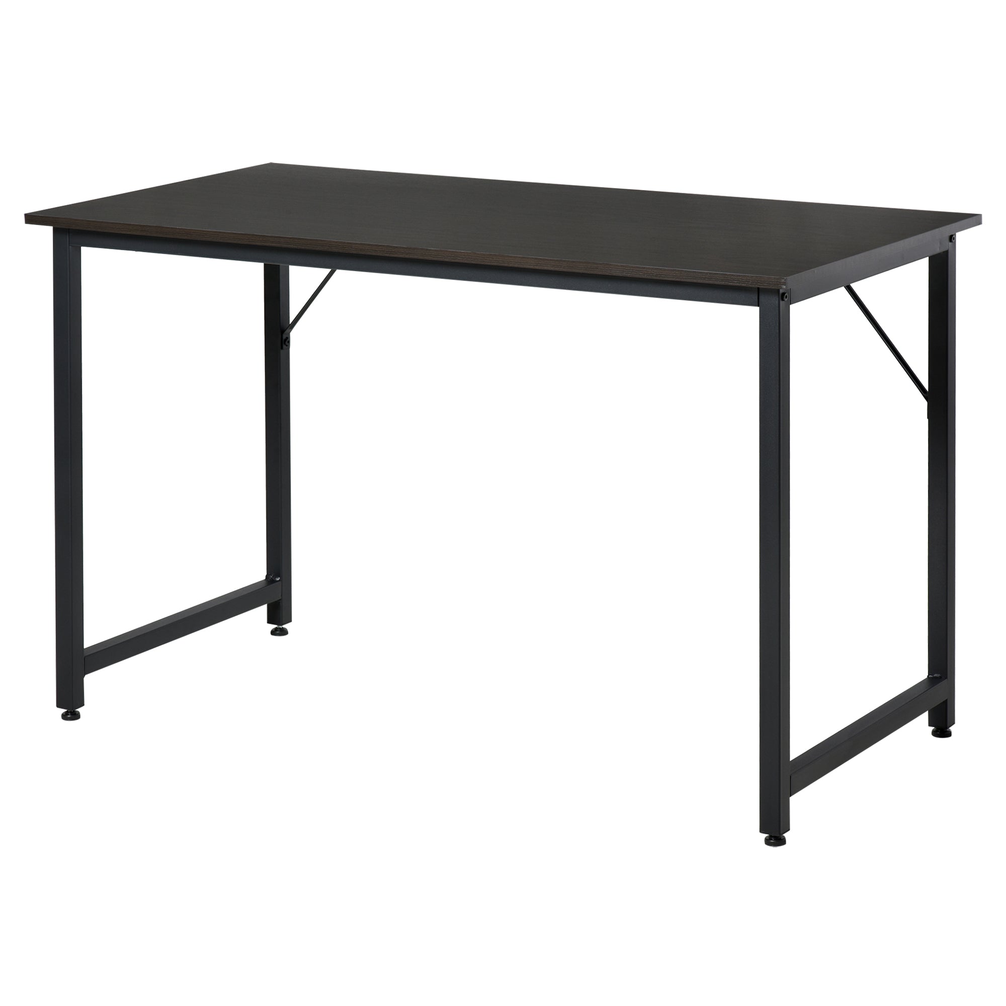 Desk for Home Office Dining Computer Study Table with Adjustable Feet Simple Office Furniture 120x60x73cm 70kg Load Capacity