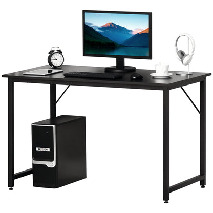 Desk for Home Office Dining Computer Study Table with Adjustable Feet Simple Office Furniture 120x60x73cm 70kg Load Capacity