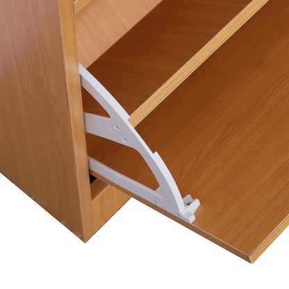 Entryway Hall Tree with Mirror Coat Rack and Shoe Storage 2-Piece Hallway Furniture with 6 Hooks Shelves and Flip-Down Drawer for Hallway Wood Brown