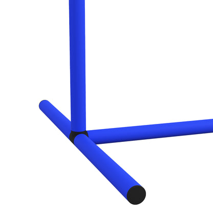 Dog Agility Training Equipment, Dog Agility Set, 4-piece hurdle set for older dogs, dog training set with carrying bag, Blue+White, 88 x 64 x 95 cm