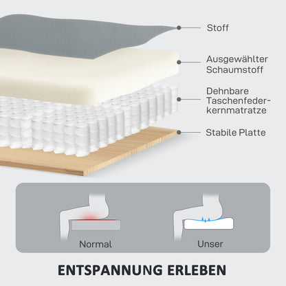 TV Armchair Recliner with Reclining Function, 3 Seater Sofa TV Chair with Pocket Springs, Double Reclining Chair, Footrest, Quick Assembly for Living Room, Dark Grey