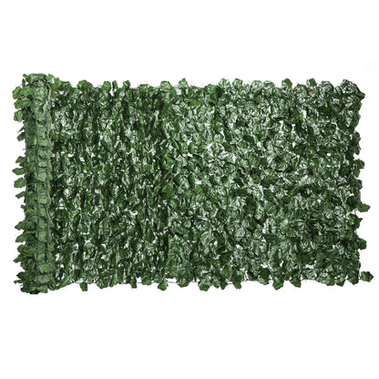 Artificial Hedge Privacy Screen Decoration Roll 3L x 1H m Realistic UV-Resistant Dark Green