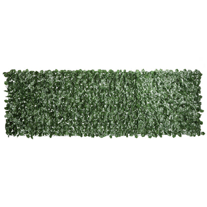 Artificial Hedge Privacy Screen Decoration Roll 3L x 1H m Realistic UV-Resistant Dark Green