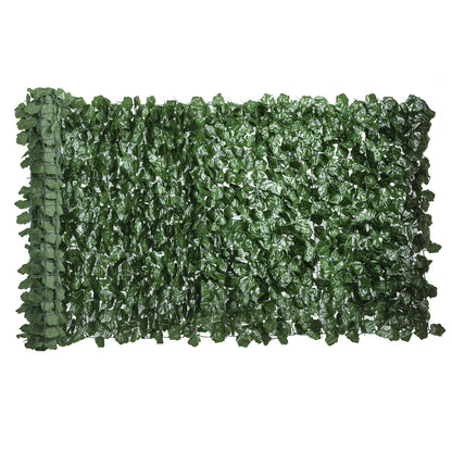 Artificial Hedge Privacy Screen Decoration Roll 3L x 1H m Realistic UV-Resistant Dark Green