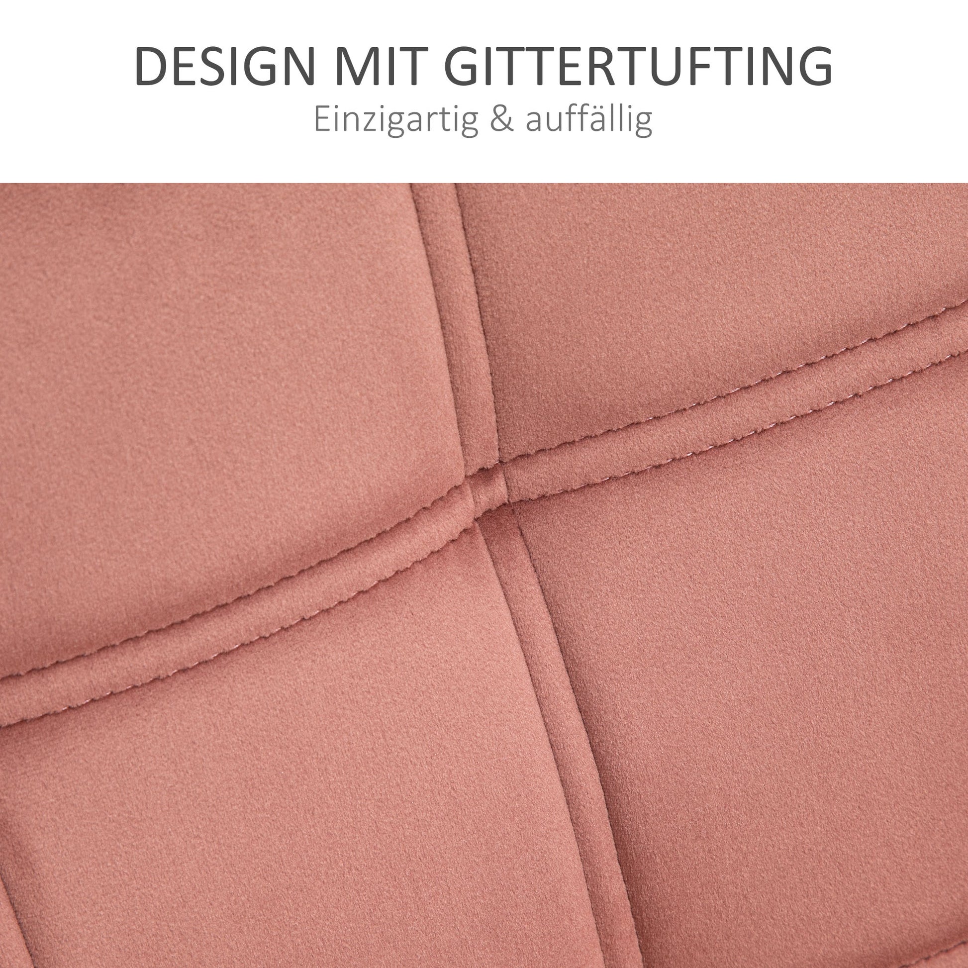 Chair Living Room Wing Chair Lounge Chair Recliner with Rubberwood Legs, Reading Chair with Velvet Look, Upholstered Chair for Bedroom, Scandinavian, Pink