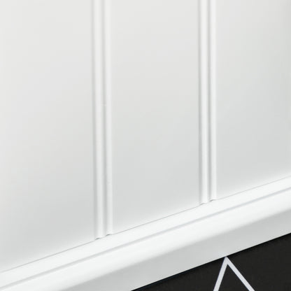 Bathroom Cabinet with Toilet Paper Holder Space Saving Storage in Wood dim. 21.5L x 17.8W x 66.5H cm White