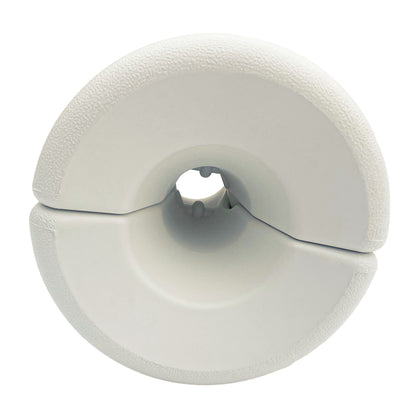 Pack of 4 Weights for Foldable Tents Fillable Supports with 9.2 kg of Water or 12 kg of Sand Gazebo Weights with Fixing Knobs Ø24x25.5 cm White