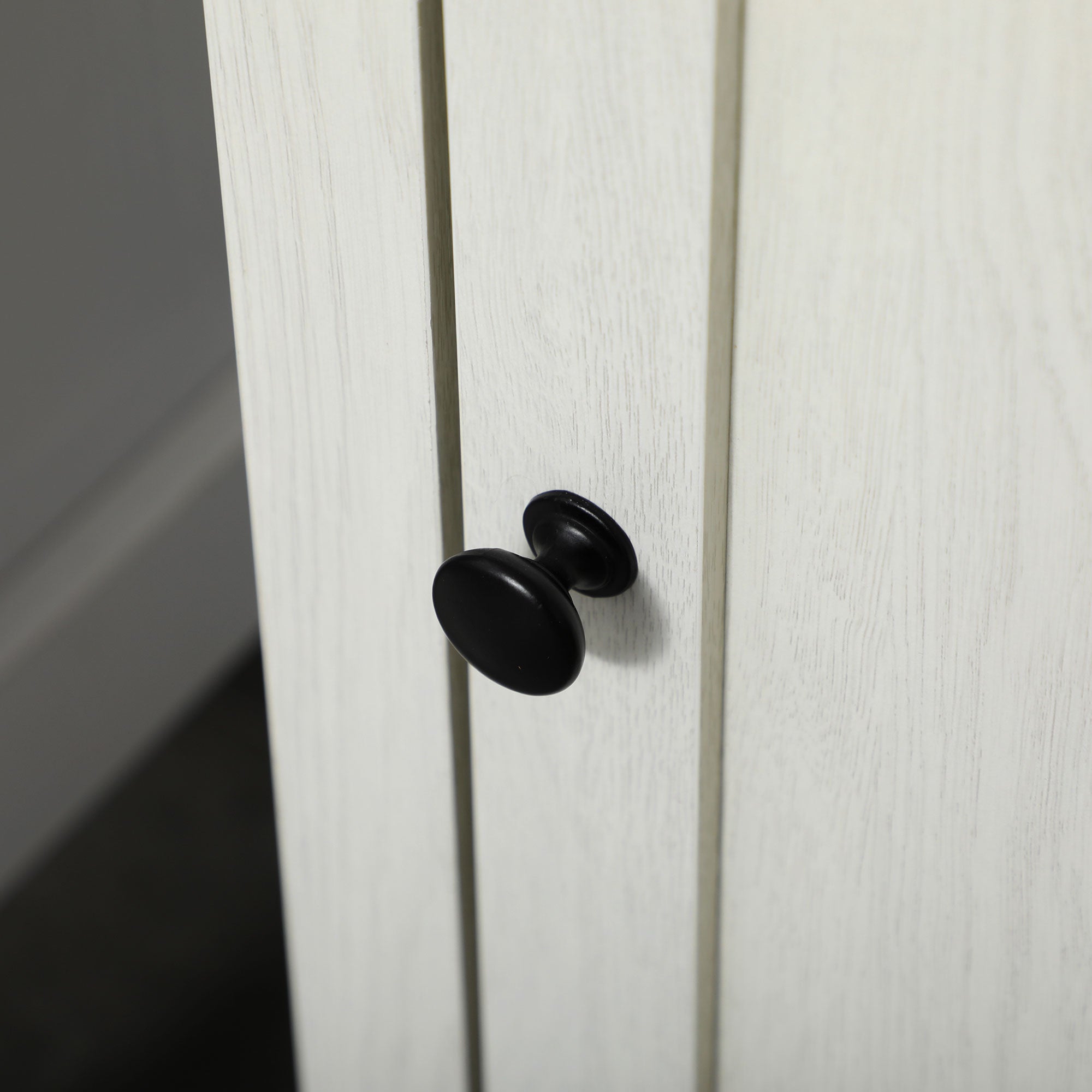Bathroom Tall Cabinet Bathroom Column Storage Cabinet with 3 Compartments Door and Adjustable Shelf 39.5x30x160 cm White