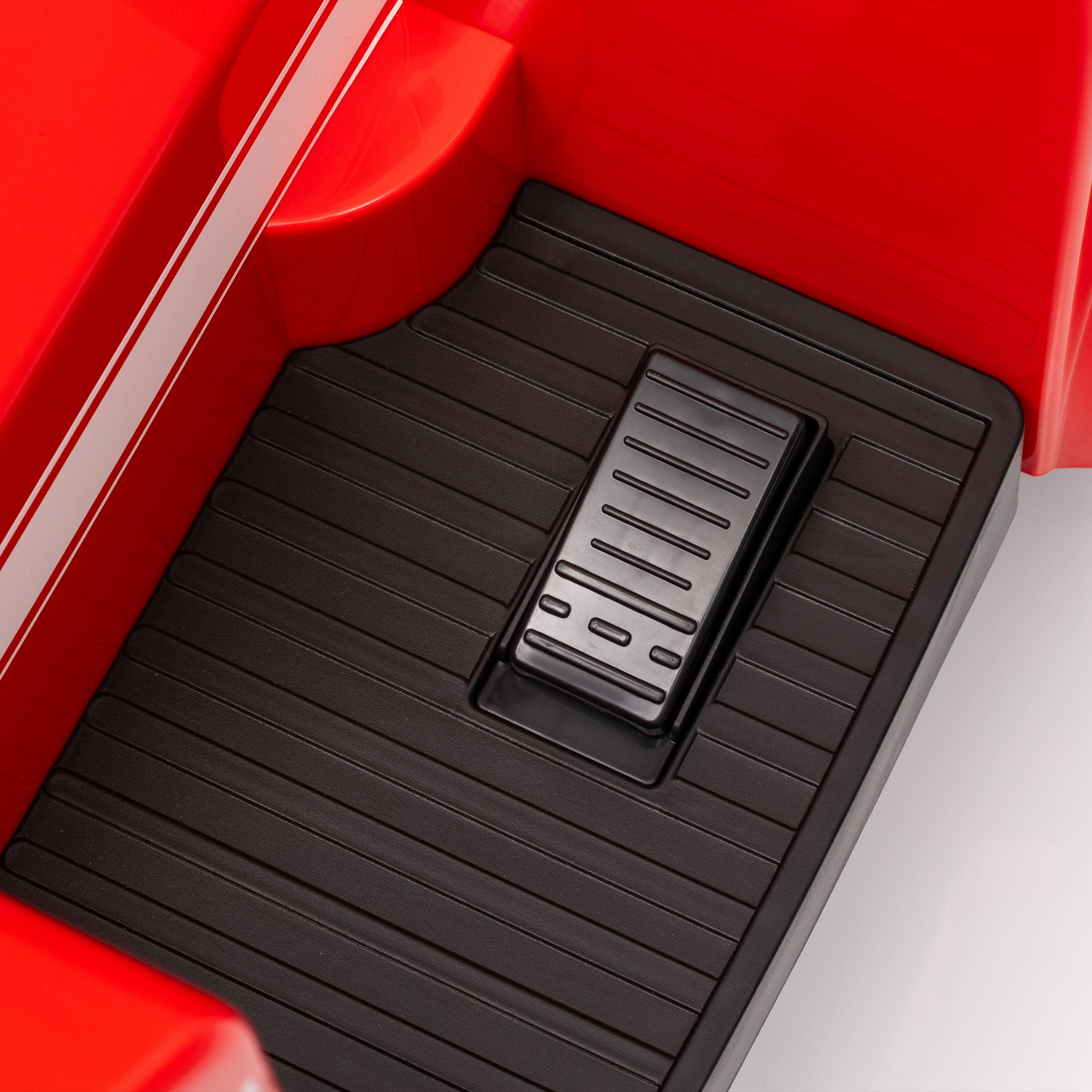 Kids Electric Car 6V Child Car with Music, Horn, Electric Vehicle with Headlights, Gentle Start, Children's Fire Truck 3 km/h, for 3-5 Years Kids, Red