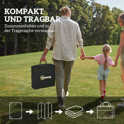 Outdoor Carpet Robust Weather-Resistant Outdoor Rug, Carpet with Boho Style, Outdoor Rug for Living Room Balcony Garden Terrace Bathroom Hall Kitchen, 182 x 274 cm Blue+White