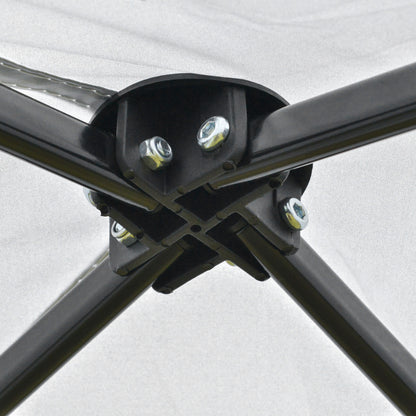 Folding Tent 220x220x200 cm Foldable Gazebo with 1 Side Wall Waterproof Carry Bag and UV50+ Protection for Garden Patio White